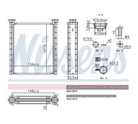 NISSENS 707280 Radiateur de chauffage