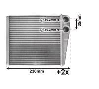 Radiateur de chauffage pour Volkswagen Golf 6 - Type Valeo