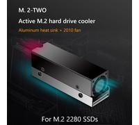 Radiateur de disque dur SSD M.2 2280 avec ventilateur, dissipateur thermique en aluminium, coussin thermique de refroidissement pour ordinateur de bureau