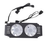 Radiateur de Module Mémoire Ventilateur de Refroidissement RAM DDR à DDR5 Compatible 5V 3 Broches Lumière ARGB Synchronisée Faible Bruit Noir