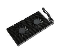 Radiateur de plaque arrière de GPU,Radiateur de plaque arrière,Refroidisseur de mémoire de fond de panier,Radiateur de plaque arrière 4 broches,Ventilateur de refroidissement de plaque arrière de GPU,