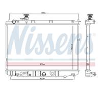 Radiateur d'eau Grille de radiateur soudée 66776 NISSENS pour KIA