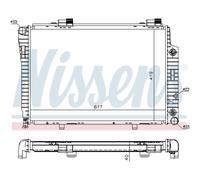 Radiateur d'eau Grille de radiateur soudée 62749A NISSENS pour MERCEDES-BENZ SLK