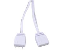 Radiateur de RAM ARGB avec ventilateurs doubles PWM, dissipateur thermique pour module de mémoire DDR, DDR2, DDR3, DDR4, DDR5, éclairage ARGB 5 V à 3 broches, système de refroidiss (Blanche)