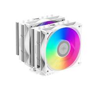 Radiateur de refroidissement à air CPU RT620P double tour 6 caloducs contrôle intelligent de la température PWM ventilateur 12CM sans lumière(RT620 ARGB W)