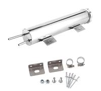 Radiateur de refroidissement en acier en acier inoxydable poli peut radiateur 14 oz de capture de déversement haute performance durable pour les moteurs Hot Rods Classic Cars