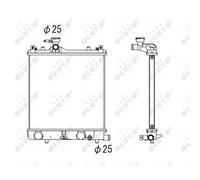 Radiateur De Refroidissement Moteur NRF Pour Suzuki Wagon R+ EM