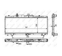 NRF 53983 Radiateur du moteur
