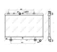 RADIATEUR DE REFROIDISSEMENT NRF POUR KIA RIO COMBI DC