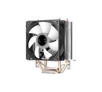 Radiateur de refroidissement par air CPU 2 tubes en cuivre effet d'éclairage ARGB à contact direct prise en charge de la boucle à double plate-forme(Charge version)