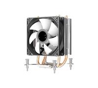 Radiateur de refroidissement par air CPU 2 tubes en cuivre effet d'éclairage ARGB à contact direct prise en charge de la boucle à double plate-forme(Screw version)