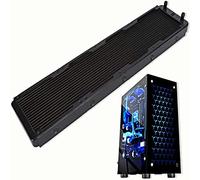 Radiateur de refroidissement par eau, radiateur d'ordinateur de 480 mm, système de refroidissement par eau du processeur PC, refroidisseur d'échangeur de chaleur en métal à 18 tubes pour dissipateur d