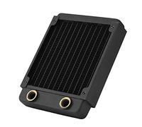 Radiateur de Refroidissement par Eau, TSRP-BP G1/4 Filetage radiateur en cuivre dissipateur de Chaleur Ordinateur échangeur de Chaleur Liquide de Refroidissement par Eau (120mm)
