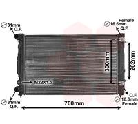 Radiateur De Refroidissement Pour Audi A4 VW Passat Variant 8D2 B5 8D5 4B C5