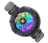 Radiateur de refroidissement semi-conducteur pour téléphone portable avec vitesse réglable et contrôle intelligent de la température pour utilisation de jeu (noir)