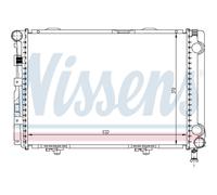 Radiateur d'eau Grille de radiateur soudée 62549A NISSENS pour MERCEDES-BENZ