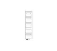 Sèche-serviette ECD Germany Radiateur de salle de bain 400 x 1800 mm sèche-serviettes blanc droit avec raccordement central avec kit de montage + thermostat