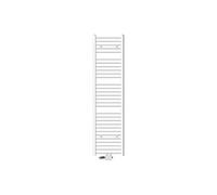 ECD Germany Radiateur de salle de bain 400 x 1800 mm sèche-serviettes blanc droit avec raccordement central avec kit de montage + thermostat universel Blanc