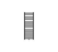 LuxeBath Radiateur de Salle de Bain Design Sahara, 500 x 1500 mm, Noir Mat, Forme Droit avec Connexion Central, sans Kit de Raccordement, Non Electrique, avec Kit de Montage Mural, Sèche-Serviettes