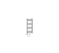 radiateur de salle de bain électrique 300w - 300 x 800 mm - chrome - droit avec raccordement latéral - sèche-serviettes