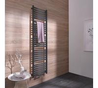 Radiateur de salle de bain HSK Line Aero largeur : 50cm, hauteur : 180 cm, 8045180173, Couleur: Noir graphite