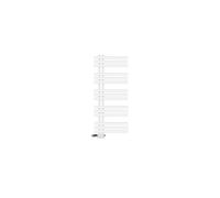 Radiateur de Salle de Bain Iron EM 500x1200 mm, Blanc, Thermostat+Garniture de
