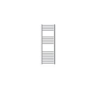 LuxeBath Radiateur de Salle de Bain Sahara 400 x 1200 mm Chrome Droite Raccord Latéral au Bas, avec Résistance Électrique 1200W Thermostat Affichage Digital, Sèche-Serviettes à Cartouche Chauffante