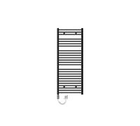 ECD Germany Radiateur de Salle de Bain Sahara Électrique avec Élément Chauffant 1200W - 600x1500 mm - Anthracite - Courbé avec Raccord Latéral - Radiateur Sèche-Serviettes Murale et Moderne