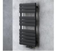 Radiateur de salle de bain SOGOOD 100x50cm noir-gris à eau chaude