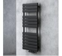Sogood Radiateur de Salle de Bain Sèche-Serviette 120x50cm Radiateur à Eau Chaude Vertical Gris-Noir Sèche-serviettes de Salle de Bains