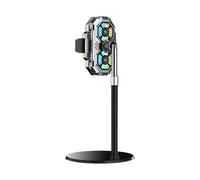 Radiateur de téléphone avec support de téléphone semi-conducteur double ventilateur de refroidissement à 3 vitesses réglables pour téléphone portable dissipateur de chaleur