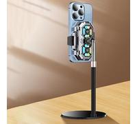 Radiateur de téléphone portable avec technologie avancée semi-conducteur, double ventilateur et affichage numérique de la température pour un refroidissement en temps réel des appareils (argent +