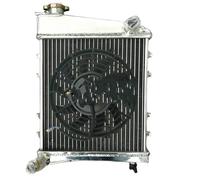 Radiateur de voiture Radiateur en aluminium 40 mm pour Austin Rover Mini Cooper S/Morris 1275 GT MT 1967-1991, tous modèles et/ou avec ventilateur(Radiator And 1 Fan)