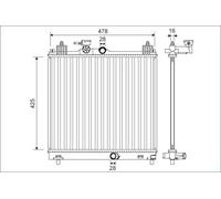 Radiateur d'eau 701138 VALEO pour SUZUKI IGNIS III