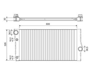 Radiateur d'eau 701193 VALEO pour BMW 5 5 Gran Turismo 5 Touring 6 Décapotable 7