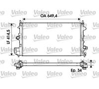 Radiateur d'eau 734339 VALEO pour OPEL SAAB