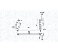 MAGNETI MARELLI 350213183600 Radiateur du moteur