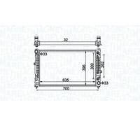 MAGNETI MARELLI 350213185500 Radiateur du moteur