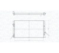 Radiateur, refroidissement du moteur MAGNETI MARELLI 350213190700