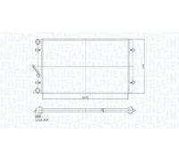 MAGNETI MARELLI 350213190800 Radiateur du moteur