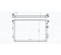 MAGNETI MARELLI 350213196800 Radiateur du moteur