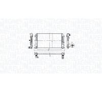 Radiateur d'eau ailettes jointes mécaniquement 350213212600 MAGNETI MARELLI