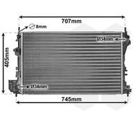 VAN WEZEL 37002338 Radiateur du moteur
