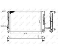 NRF 539504A Radiateur du moteur