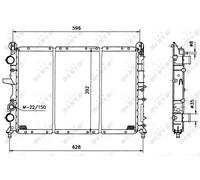 NRF Radiateur de refroidissement du moteur 58123