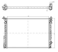Radiateur, refroidissement moteur NRF 58242A