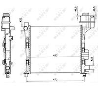 NRF 58252 Radiateur du moteur