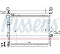 Radiateur d'eau ailettes jointes mécaniquement 60782 NISSENS pour BMW 3 Coupé 3