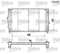 VALEO 731757 Radiateur du moteur