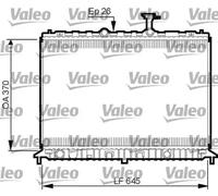Radiateur d'eau ailettes jointes mécaniquement 735501 VALEO pour KIA RIO II